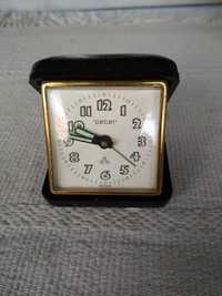 Antigo relógio despertador de viagem da marca alemã peter - coleção