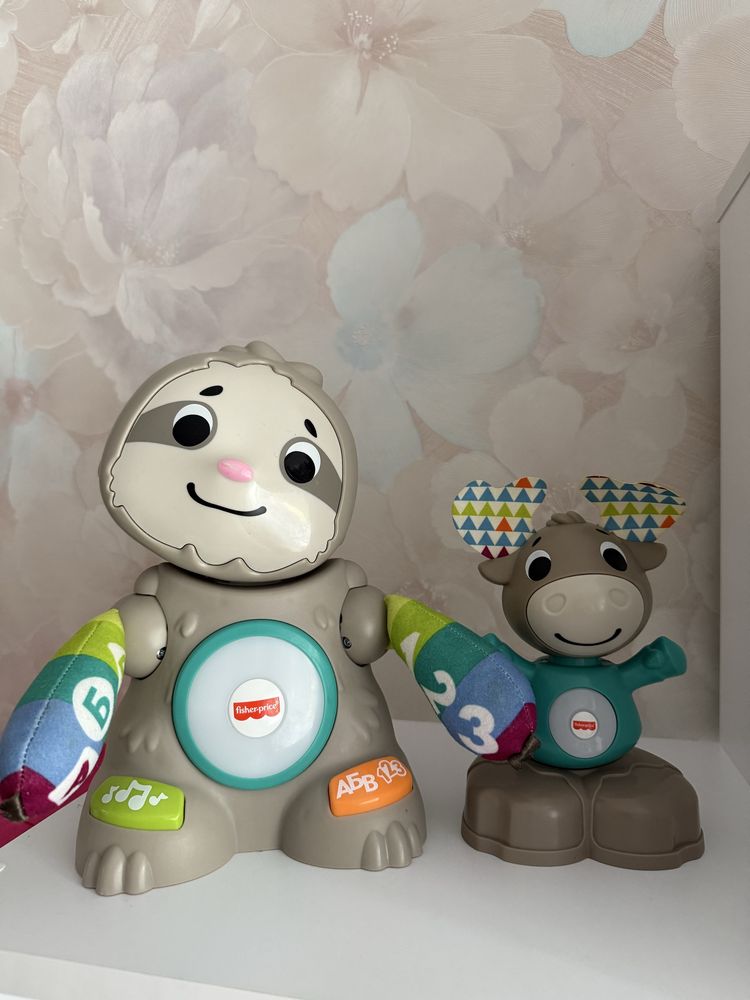 Інтерактивні іграшки Fisher Price Лінивець та лось