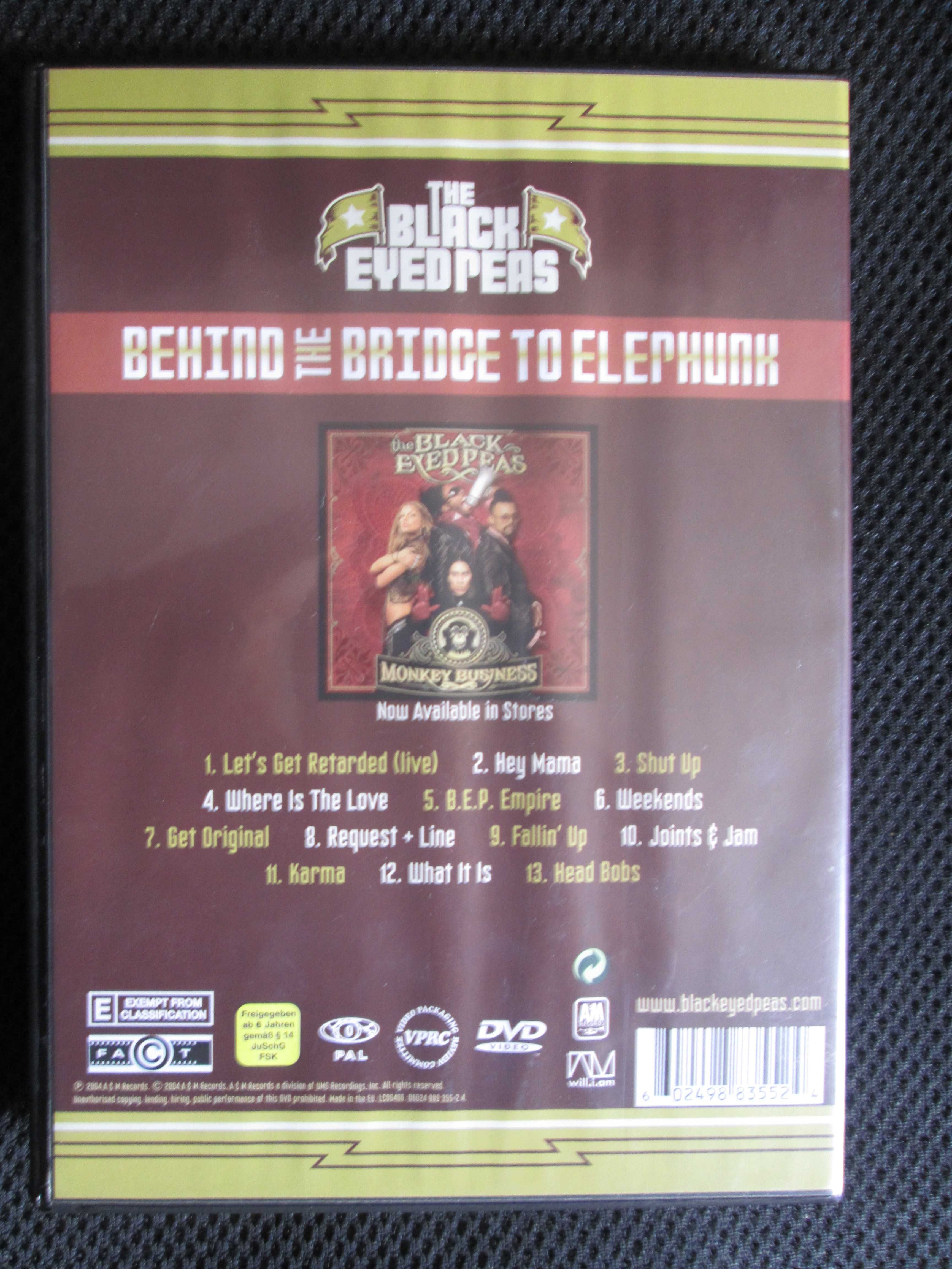 DVD The Black Eyed Pears - Behind the Bridge to Elephunk