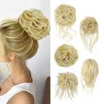5x Treska do włosów kok doczepka do włosów naturalne blond 20cm 55g