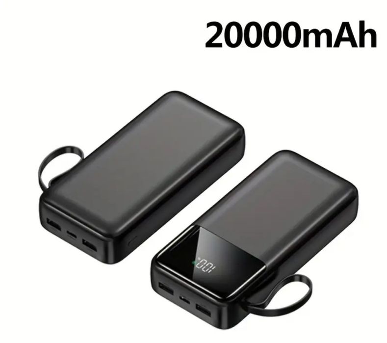 Power Bank на 20000 мАг з швидкою зарядкою та LED-дисплеєм
