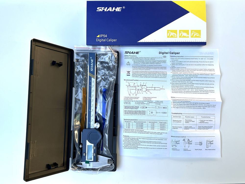 Штангенциркуль цифровой электронный SHAHE 150мм