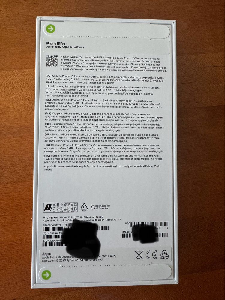iPhone 15 Pro 128GB Tytan  NOWY fabrycznie zapakowany 2 lata gwarancji