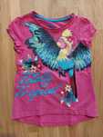 Różowa koszulka T-shirt z papugą, F&F, rozmiar 110
