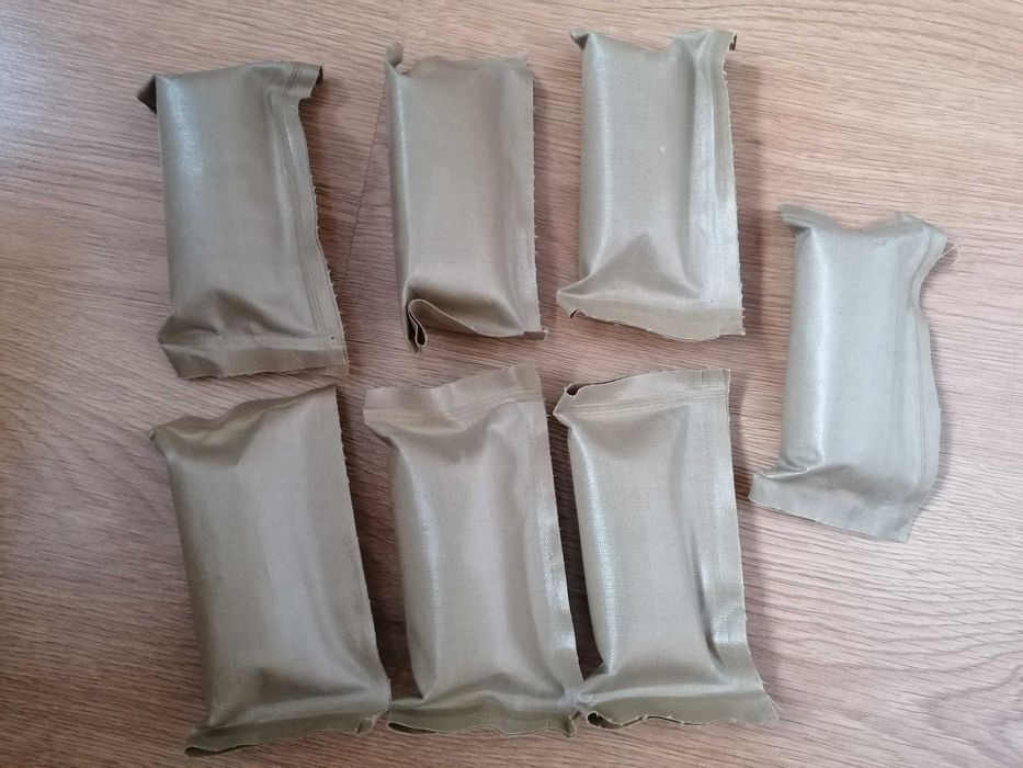 Opatrunki górnicze z PRL  - 7 szt