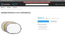 Refletor para Fotografia 5 em 1 (150x200cm) com oferta de Refletor 5 e
