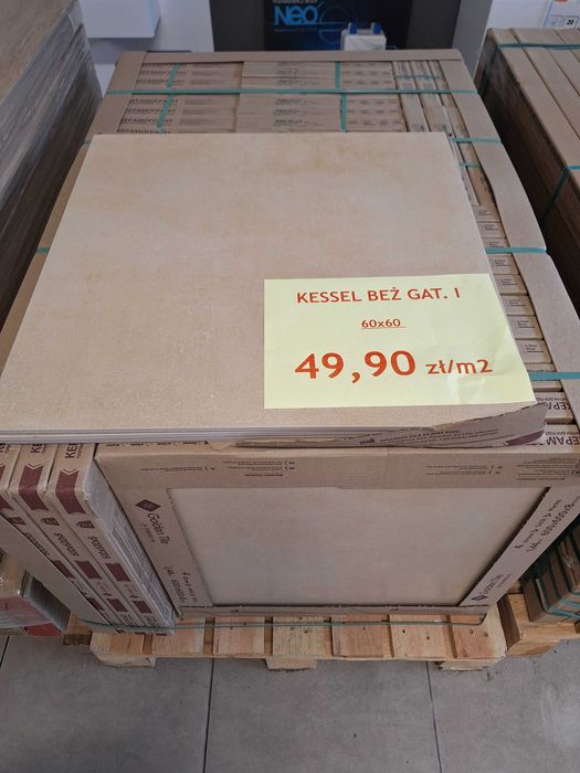 Płytka gresowa  Kassel beż 60x60x0,8cm.