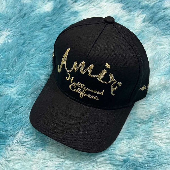 Бейсболка Amiri Hollywood Canvas Hat 'Black'
