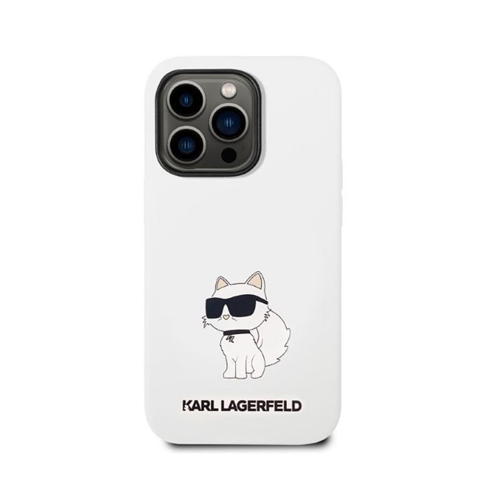 Karl Lagerfeld Silicone Nft Choupette - Etui Iphone 14 Pro Max (Biały)