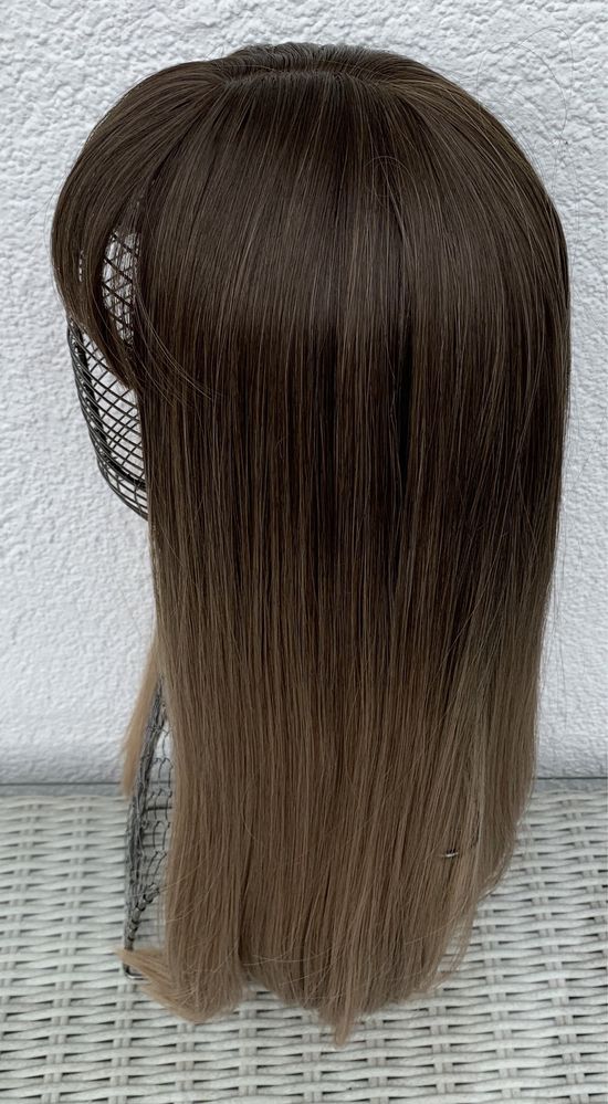 Premium Ultra brąz z blondem ombre, peruka, długie włosy