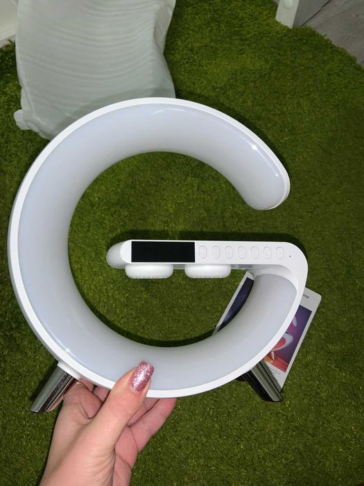 Лампа нічник G Smart з бездротовою зарядкою 15W і Bluetooth-колонкою