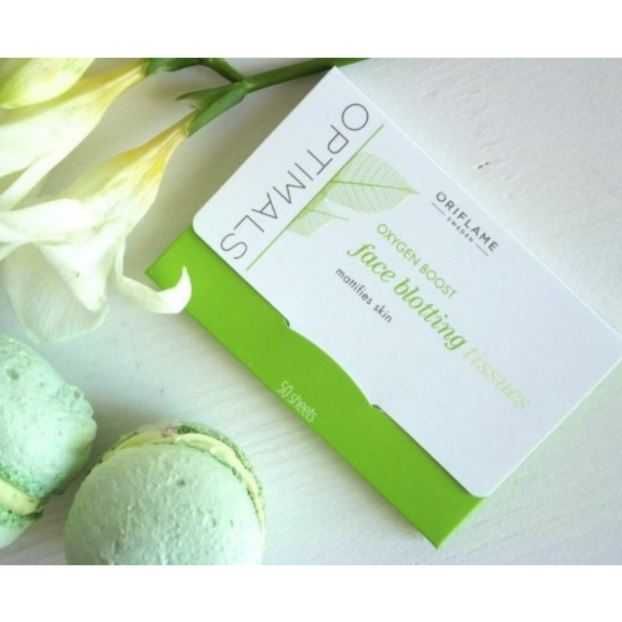 Oriflame, Optimals, Face Blotting Tissues Bibułki matujące do twarzy