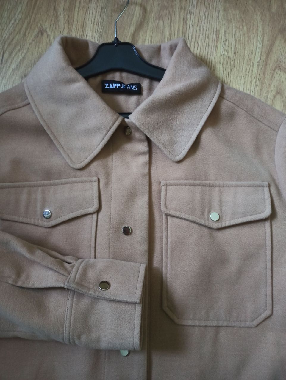Нове Пальто - сорочка куртка біжеве під HM оверсайз