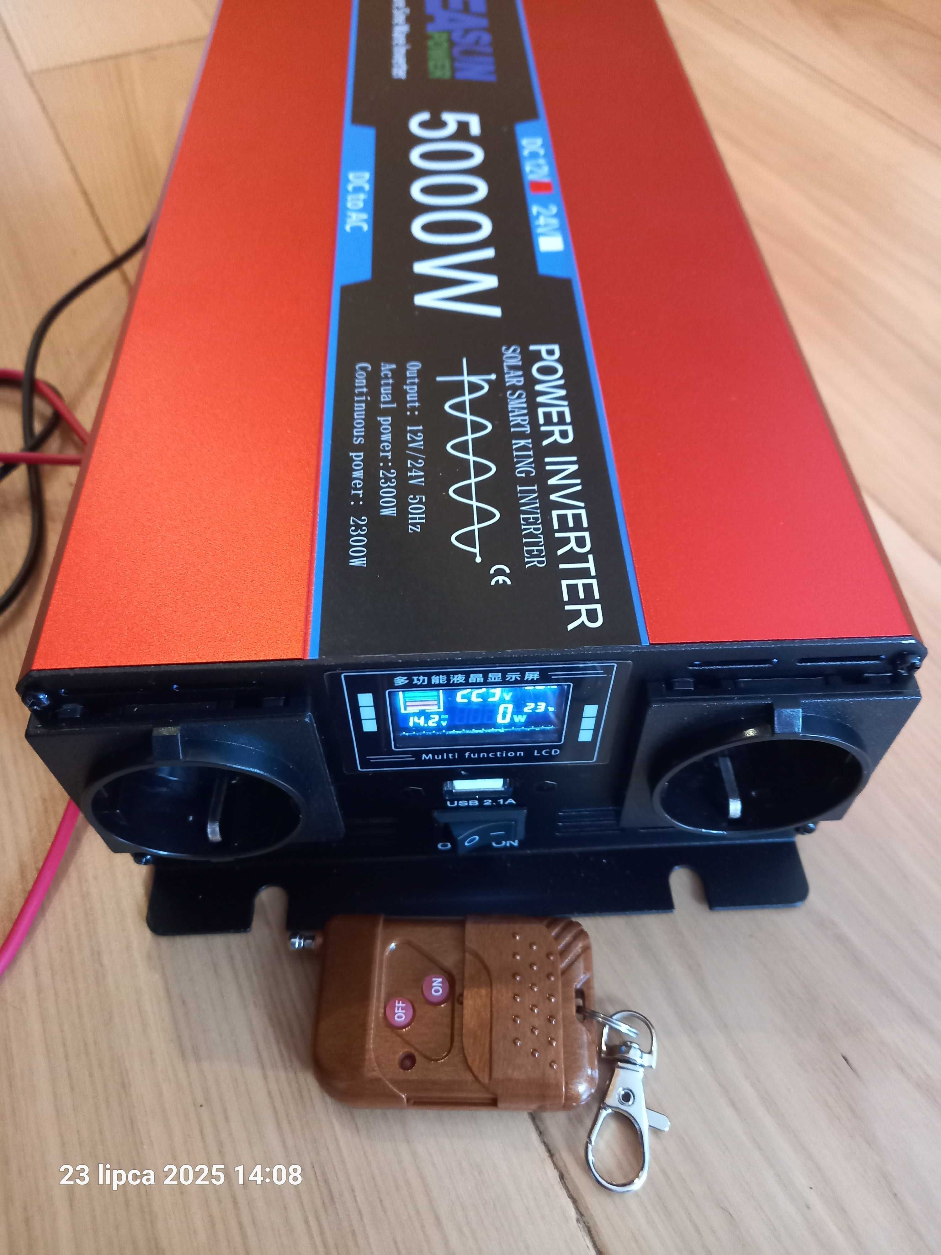 Przetwornica 3000w czysty sinus 12v 230v