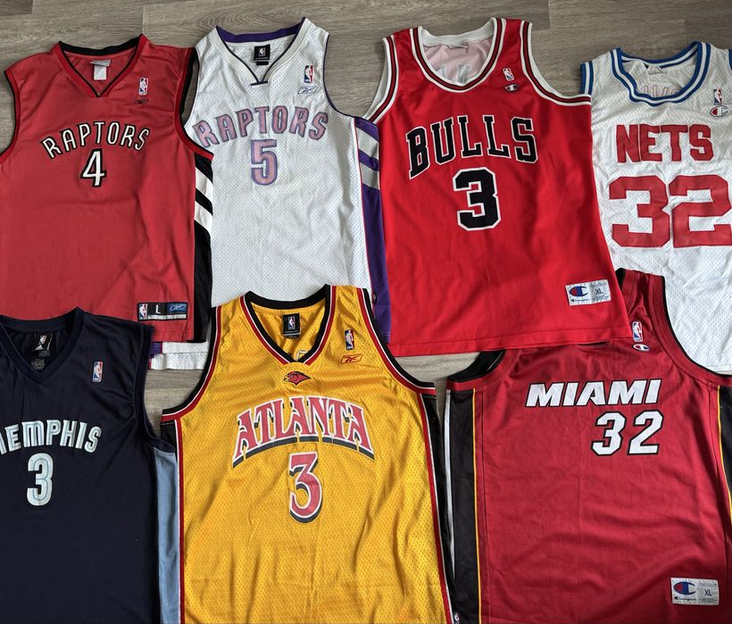 Винтажная майка Chicago Bulls.Raptors.Miami Champion