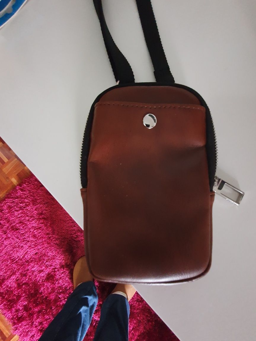 Bolsa pele zara nova