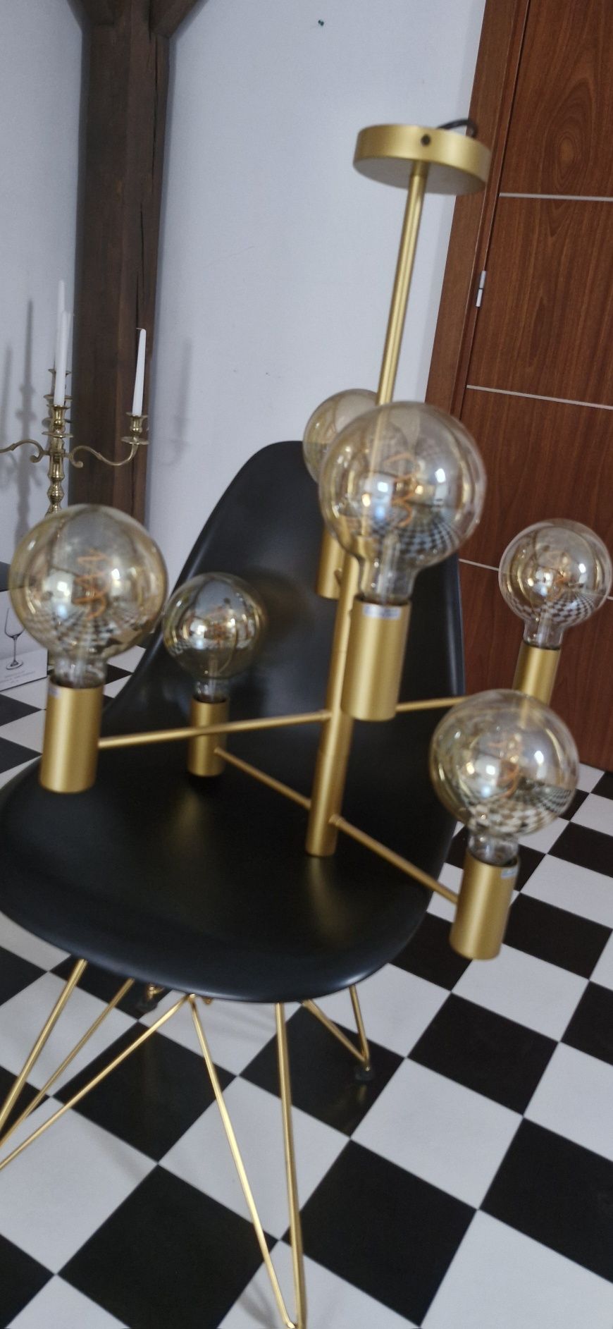 Żyrandol, lampa wisząca, regulowany, 6 żarówek marki ITALUX
