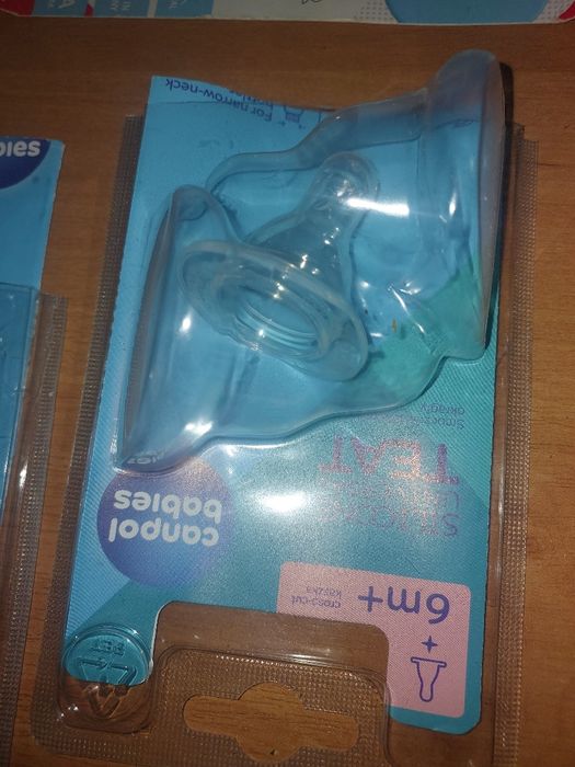 Дитяча бутилочка мам, пустушка нук, нові соски кенпул 2шт