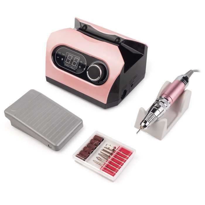 Фрезер для маникюра Nail Drill ZS-717 PRO 80 Ват 50000 об розовый