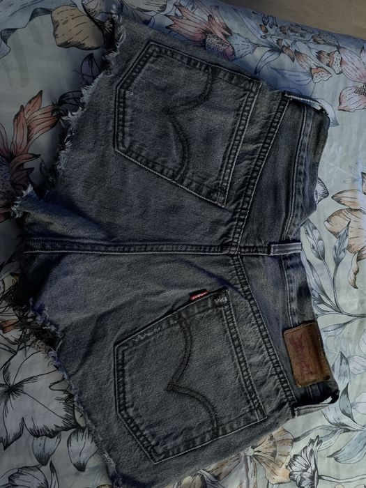 Calções de ganga pretos Levi’s 501