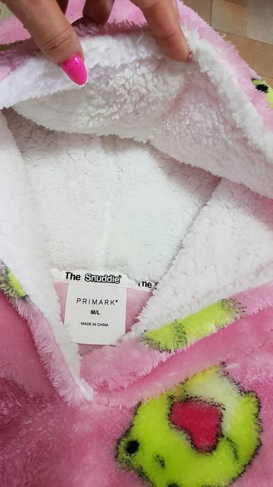 Теплое пушистое худи лягушки snuddie плюшевое платье-одеяло Primark