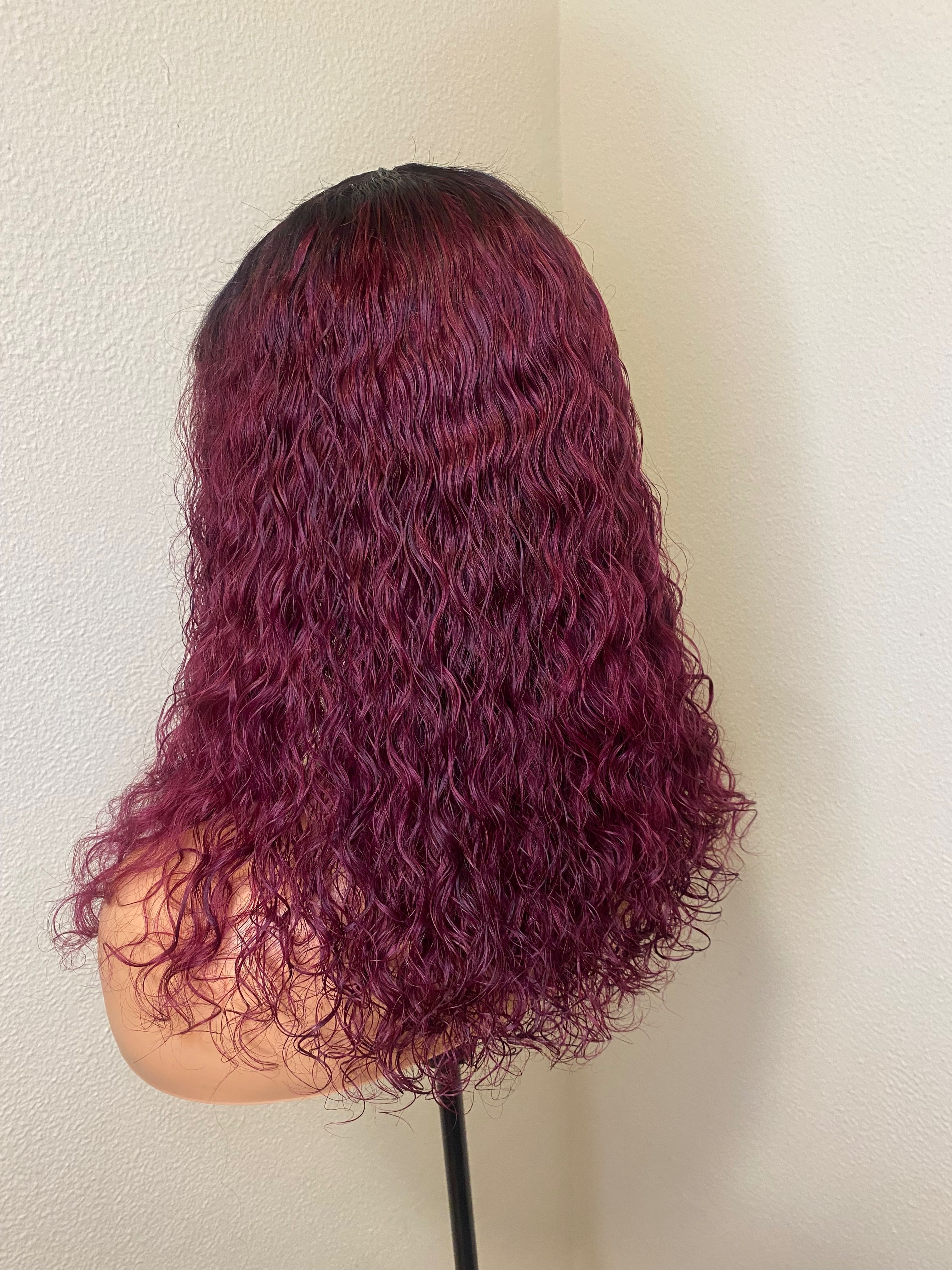 100% human hair curly wig
