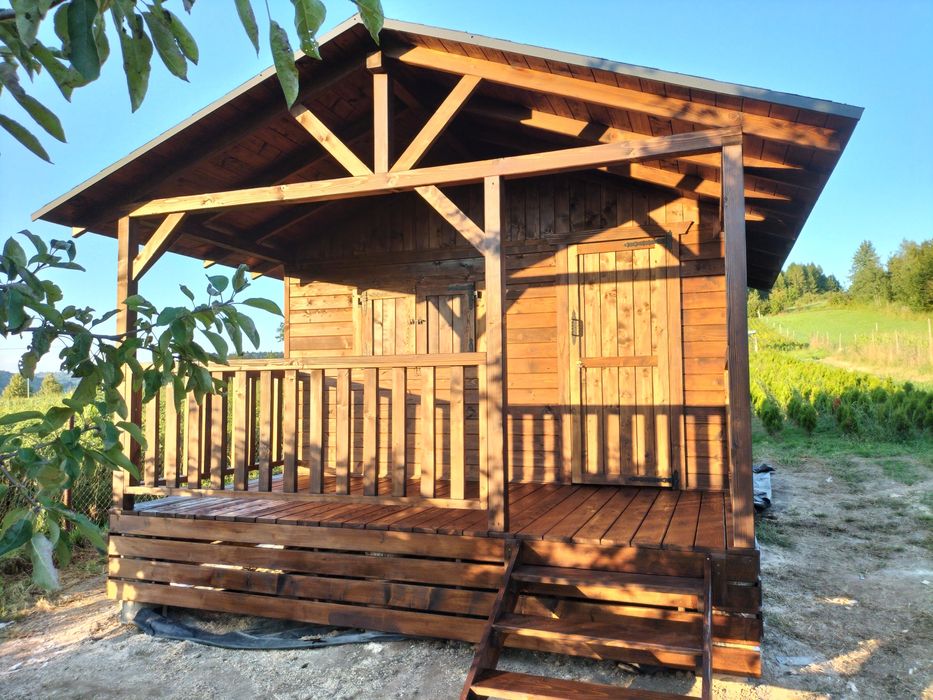 Domek działkowy letniskowy narzędziowy rod kompleksowo z montażem i tr