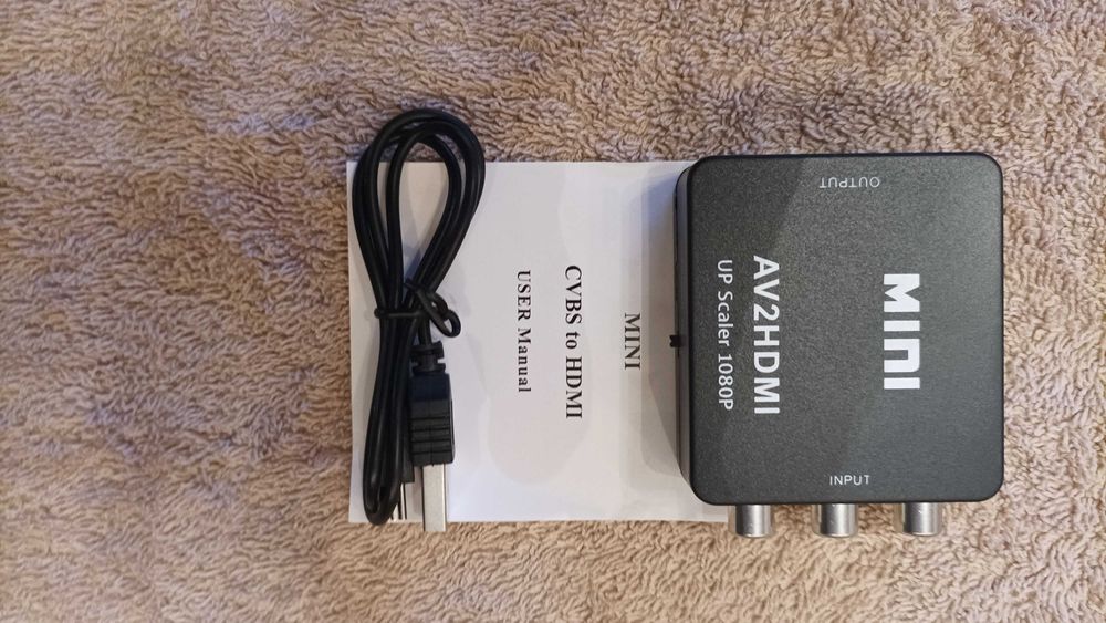 Переходник RCA в HDMI и HDMI в RCA указывайте какой нужен.