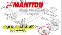 Wspornik kołyska Manitou MT732, MT728, MT928, MLT634, MLT633, MLT629