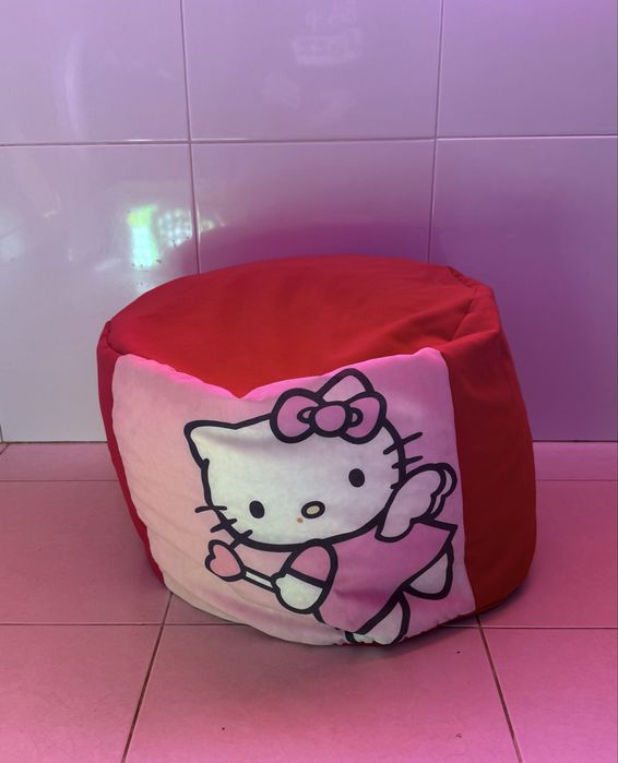 Puff Infantil Hello Kity