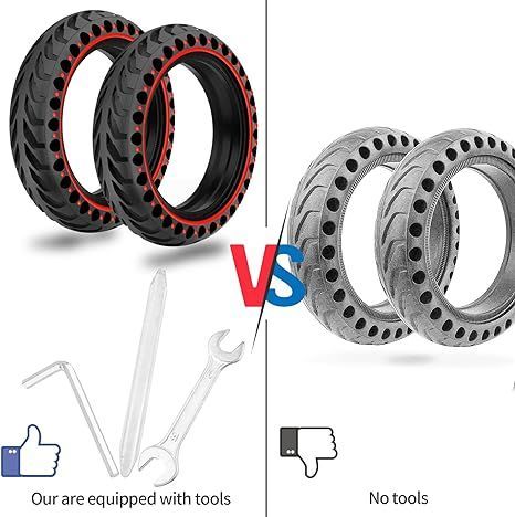 2x uniwersalna bezdętkowa pełna opona 8.5" do hulajnogi