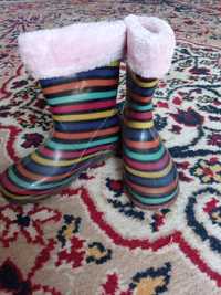 Гумові чобітки з теплим носком