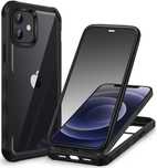 CENHUFO etui do iPhone 12 iPhone 12 Pro etui 360 z filtr prywatności
