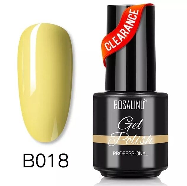 Lakier hybrydowy Rosalind żółty lakier do paznokci hybryda