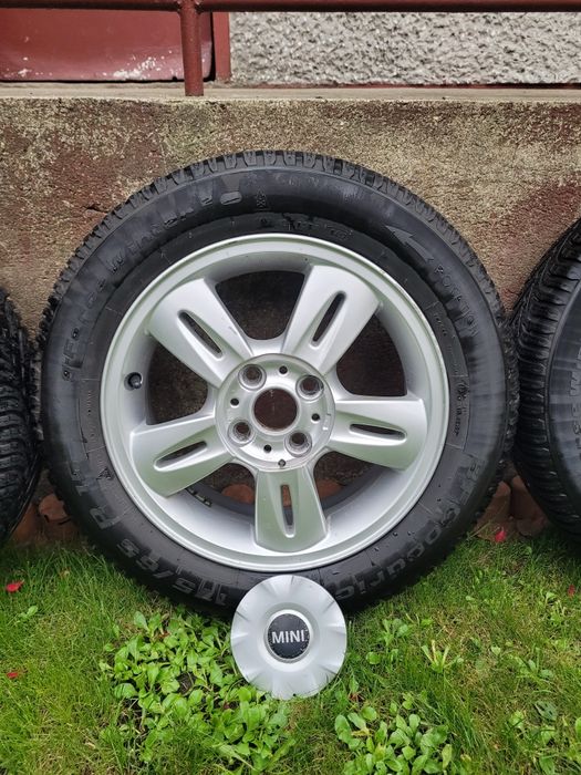 Sprzedam Alufelgi Mini 15 4x100 Opony zimowe 2017r. 7mm