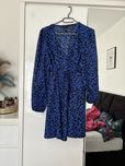 Granatowa czarna sukienka w kwiaty New Look  42 XL