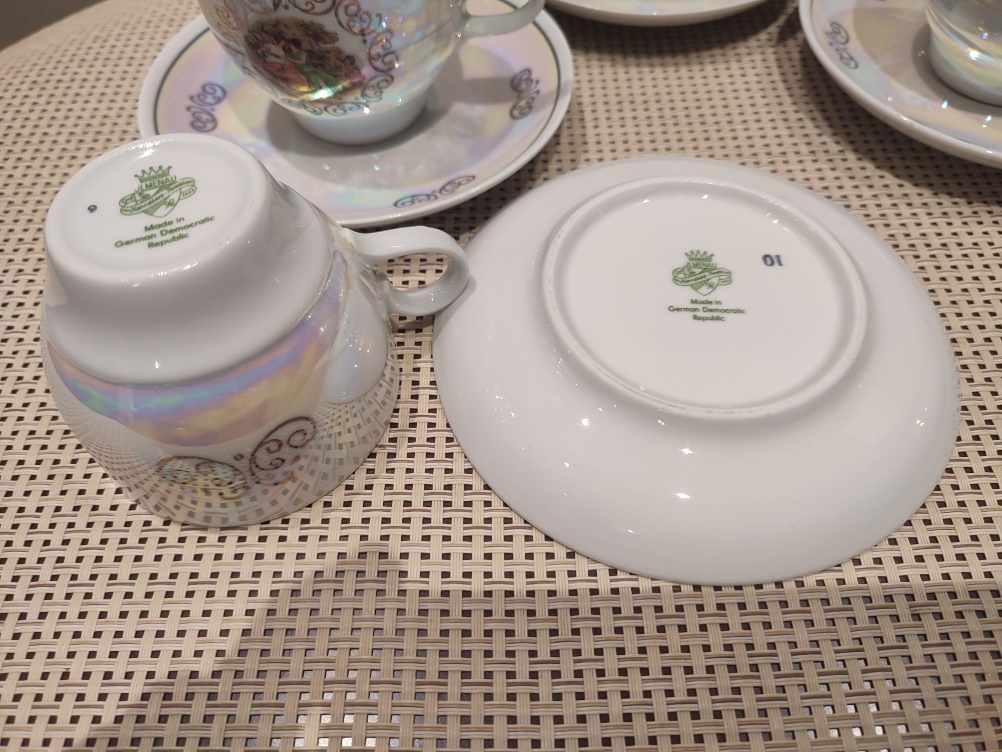 Śliczny zestaw porcelana Ilmenau