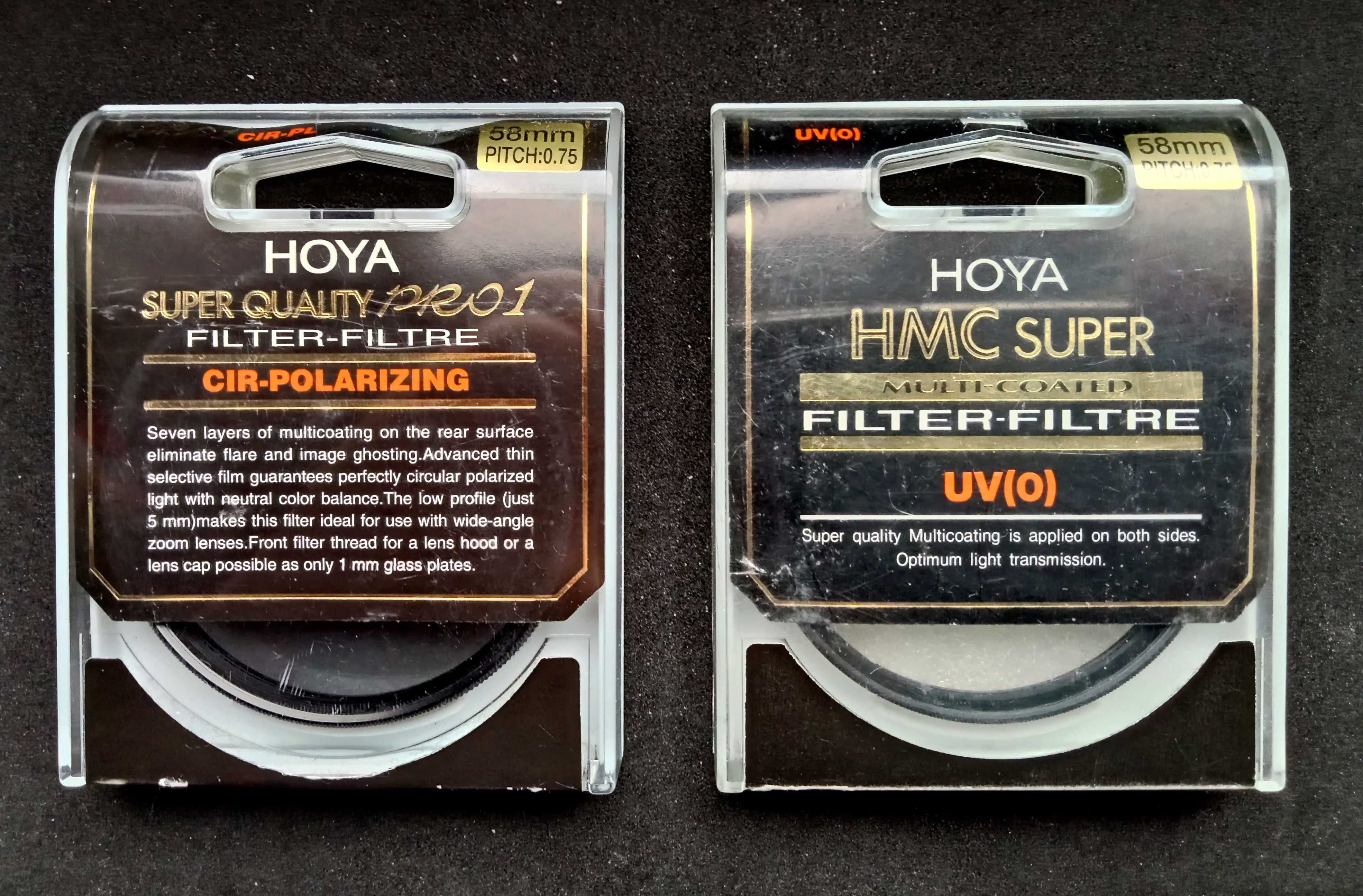 Zestaw wysokiej jakości filtrów Hoya / 58 mm