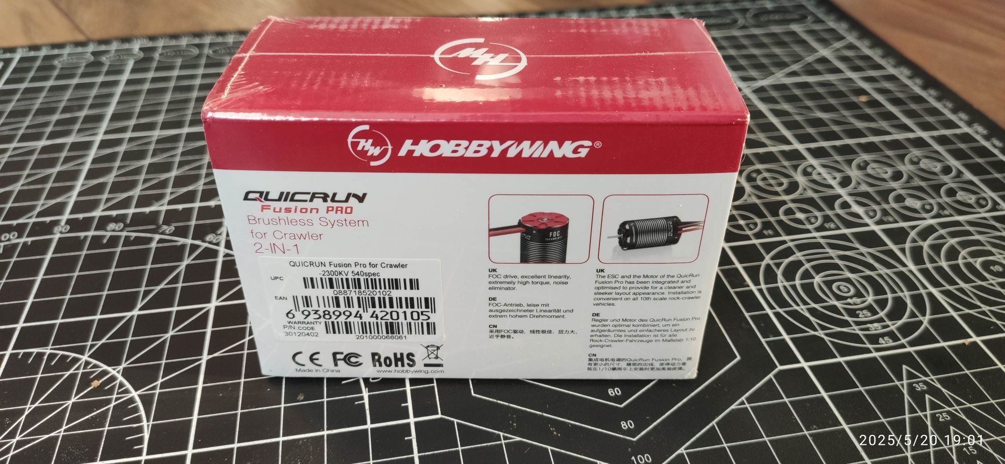 HobbyWing QuicRun Fusion PRO 2300kV Crawler RC Traxxas Trx4 Axial