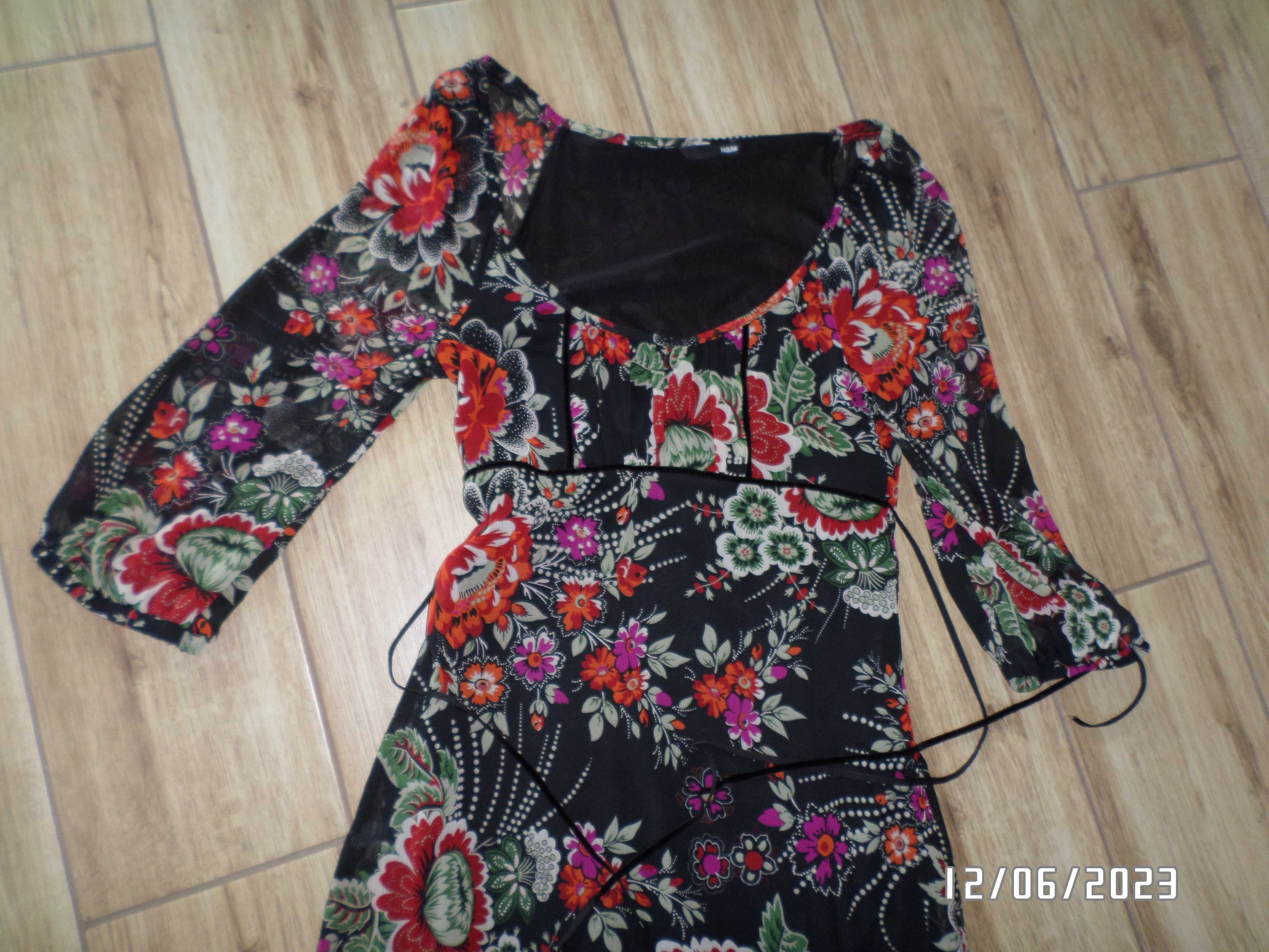 firmowa sukienka -H&M-36-S