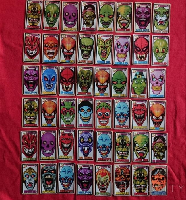 Наклейки з жуйок Iskeletor 48 шт
