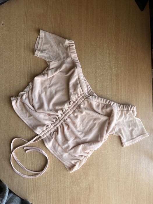 Топ PLT / топ PrettyLittleThing / пудровий топ S