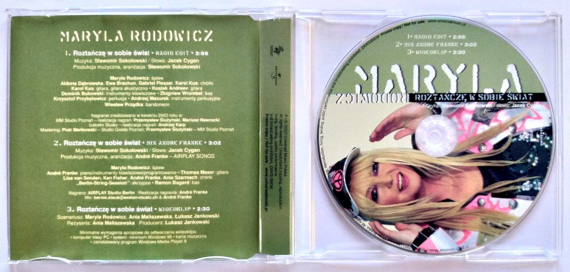 CDs Maryla Rodowicz Roztancze W Sobie Świat 2003r