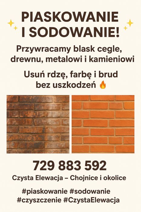 Piaskowanie - Sodowanie metal - drewno