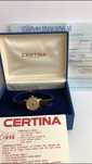 Certina, złoto 14K, nr ref.: EOL 111.9199.65, piękny zegarek, full set
