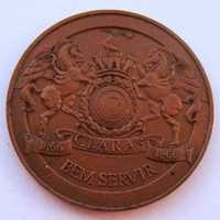 Medalha de Cobre Claras Transportes Rodoviários 1866 Antiguidade