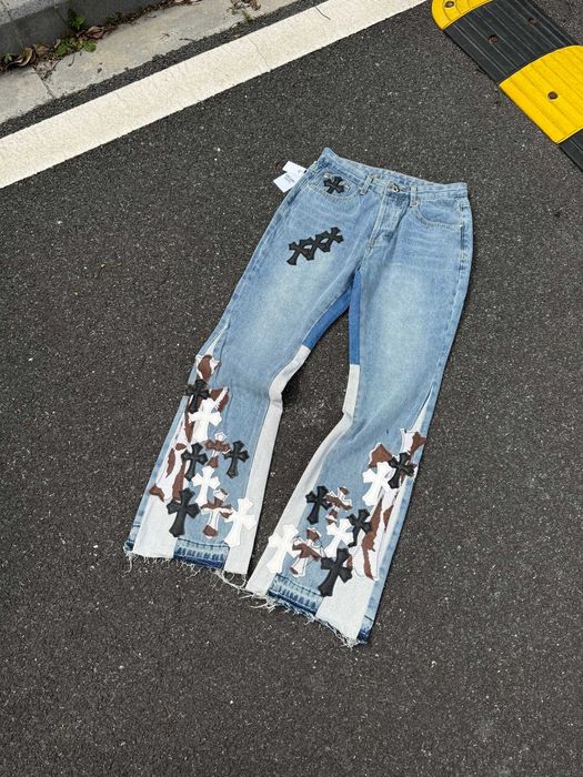 Штани Gallery Dept x Chrome Hearts Flared Jeans фларед джинси opium