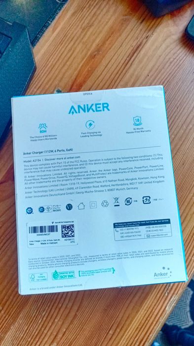 Зарядное устройство Anker 112W 6 Port Charging Station A2154 оригинал