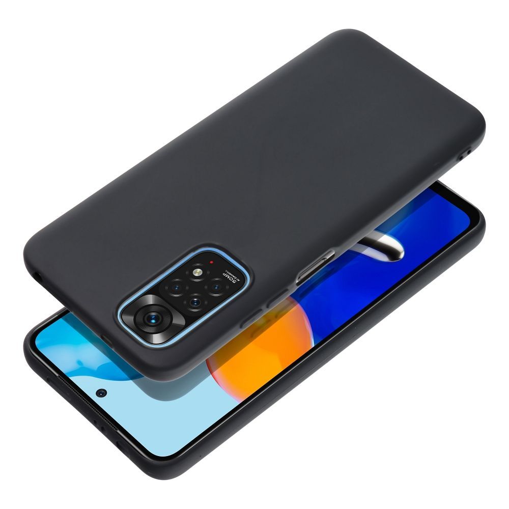 Etui Case Plecki Matt Do Xiaomi Redmi Note 11 / 11S Czarny + Szkło 9H