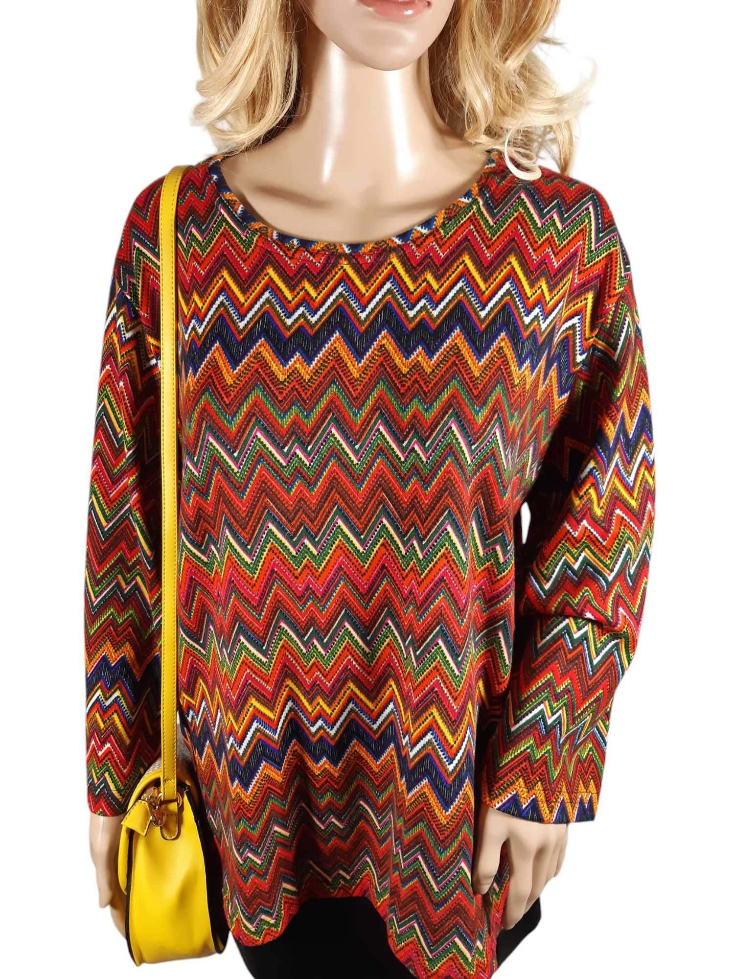 Nowy kolorowy sweter Yeshini XXL/3XL sweterek plus size